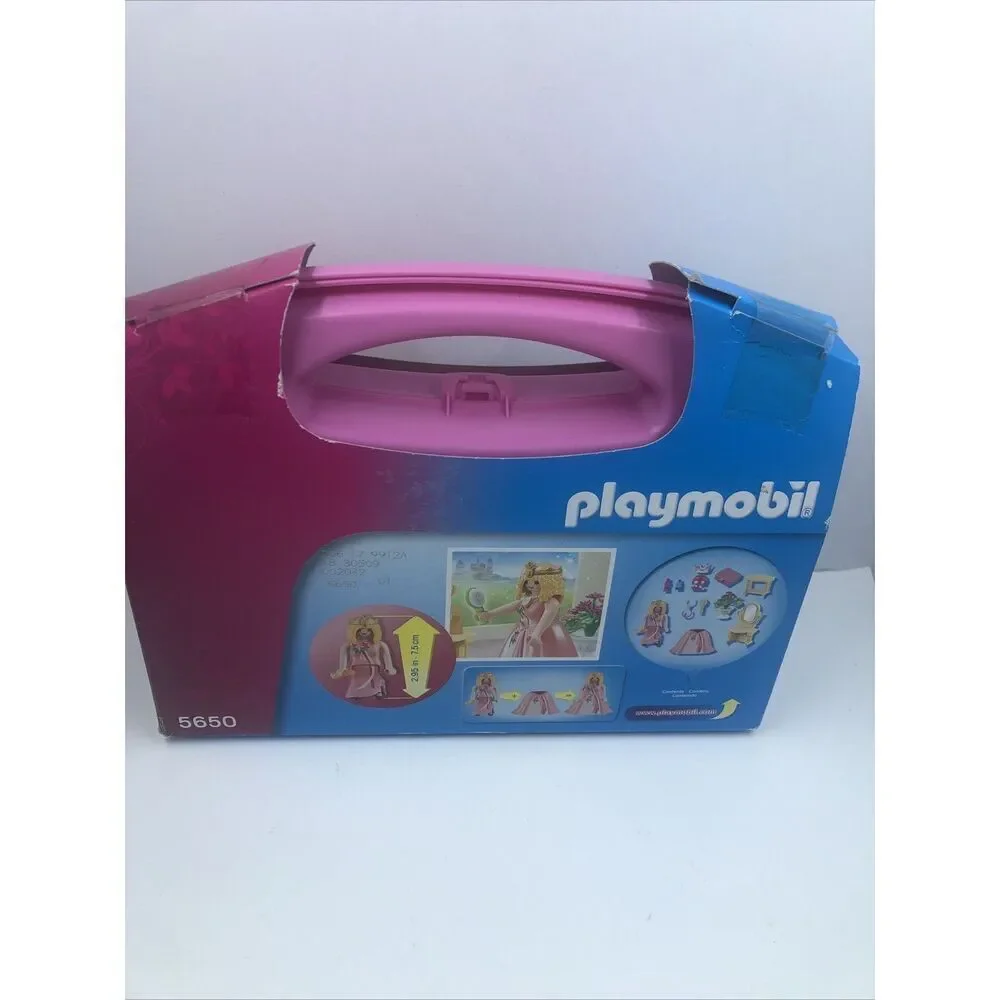 Playmobil Princess Vanity Carry Case pink set 5650 new sealed